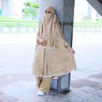 লিলিয়ান সুতি কাপড়ের প্লাজু ও লং খিমার সেট (KC-04)