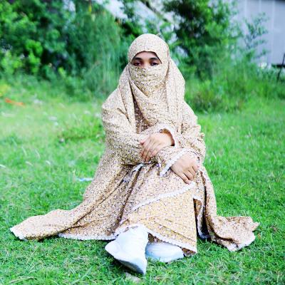 লিলিয়ান সুতি কাপড়ের প্লাজু ও লং খিমার সেট (KC-04)