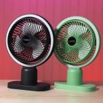 Circulating Rechargeable Tabel Fan With Light