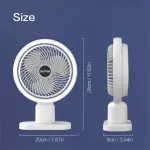 Circulating Rechargeable Tabel Fan With Light