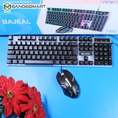 BAJEAL T350 Wired USB Gaming Keyboard & Mouse Combo For PC Desktop