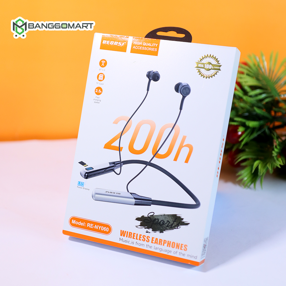 Recrsi RE-NY060 200 Hours Bluetooth Neckband
