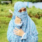 লিলিয়ান সুতি কাপড়ের প্লাজু ও লং খিমার সেট (KC-14)