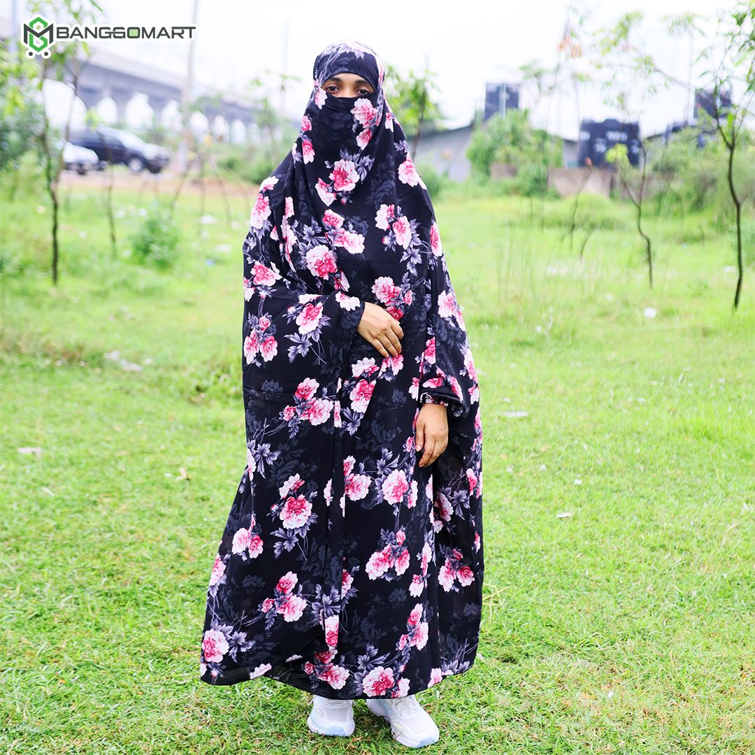 দুবাই চেরী কাপড়ের সিঙ্গেল লং খিমার (CK-54)