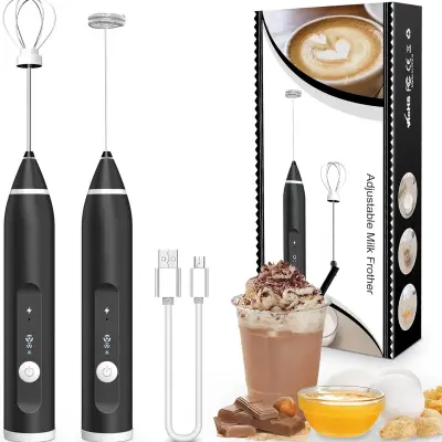 Rechargeable 2-in-1 Coffee Mixer And Milk Frother