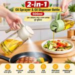 2-in-1 Oil Sprayer & Oil Dispenser Bottle – 500ml