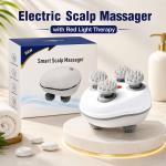Electric Scalp Massager with Red Light Therapy